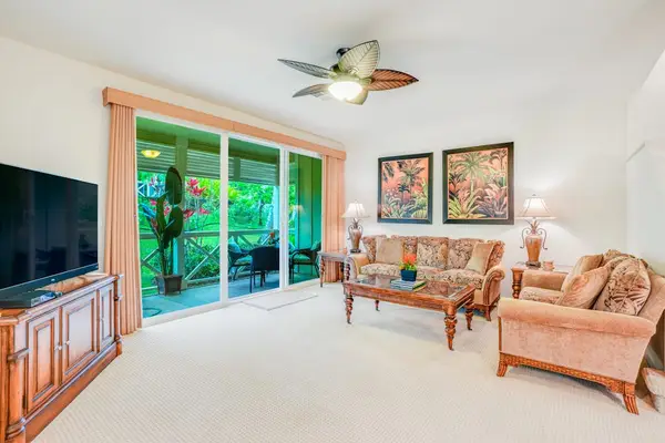 Living room with flat screen tv and access to your private lanai.
