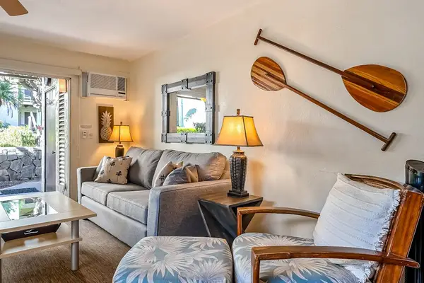 Bright Living Room With Island Charm