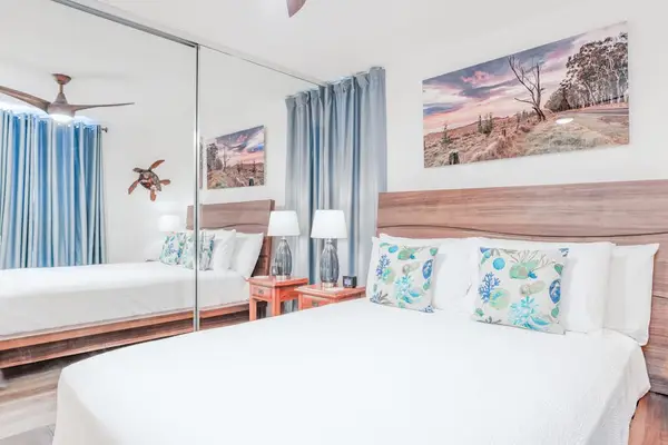 Spacious Bedroom With Relaxing Coastal Decor