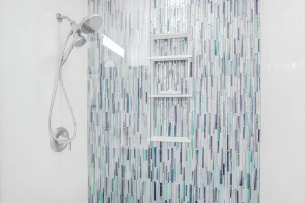 Walk In Rain Shower With Coastal Style