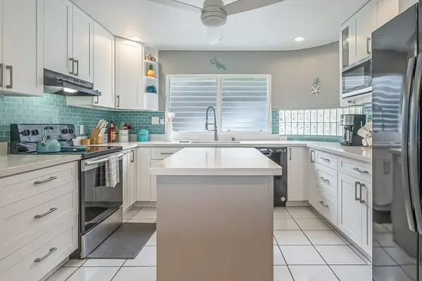 Modern kitchen stocked with essentials for home-cooked meals