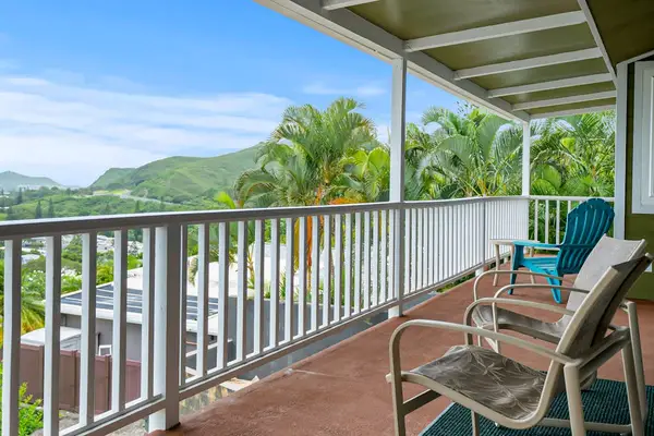 Take in beautiful views from the upper patio