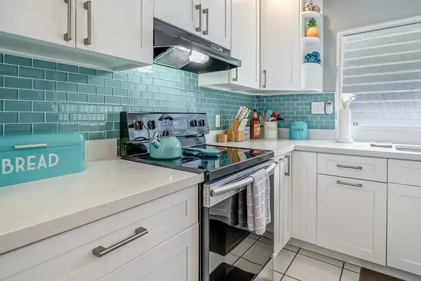 Bright kitchen with modern finishes for easy meal preparation