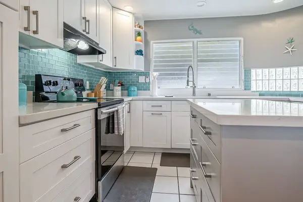 Prepare meals comfortably in the welcoming kitchen