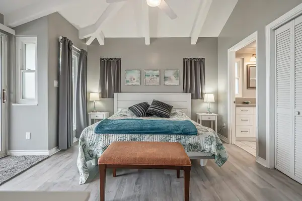 Enjoy restful nights in this comfortable bedroom