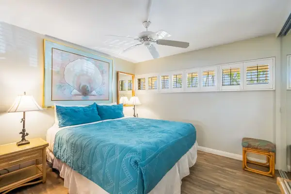 Peaceful Bedside Oasis Wrapped In Soft Ocean Tones