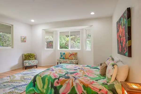 Cozy Bedroom Nook with Custom Seating & Sunlit Windows