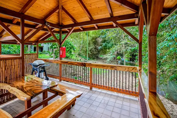 Open Air Pavilion In Lush Gardens
