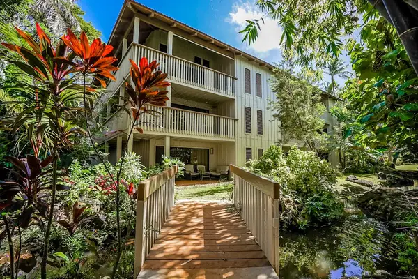 Peaceful Resort Garden Entrance