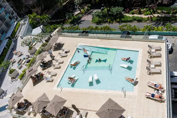 Soak up the sunshine by the resort pool