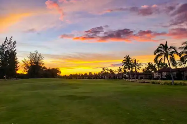Enjoy breathtaking sunsets from the oceanfront lawn