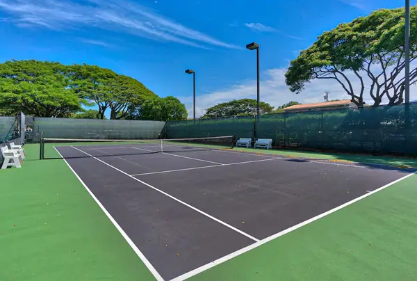 Enjoy a match on the resort's well-maintained tennis court.