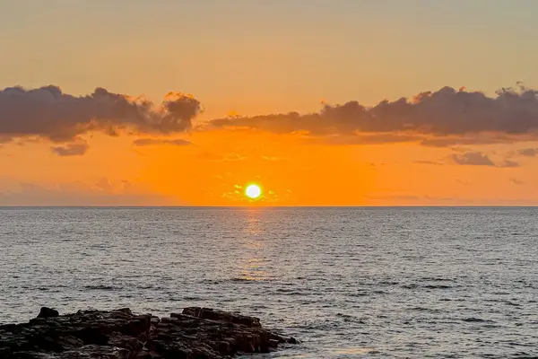 Golden Sunset Over The Pacific