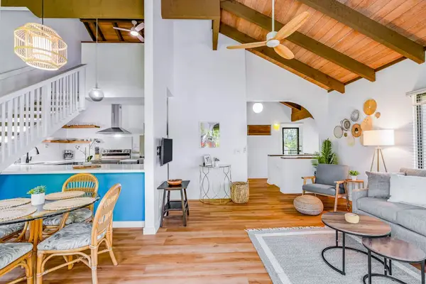 Open Dining Area With Soaring Ceilings