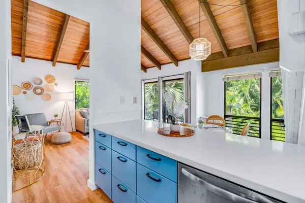 Bright Kitchen With Tropical Views