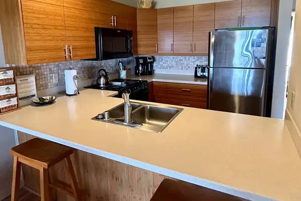 Modern Kitchen With Breakfast Bar