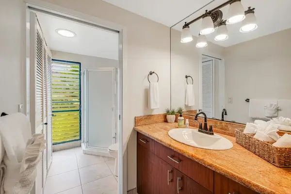 Elegant Bathroom With Granite Vanity