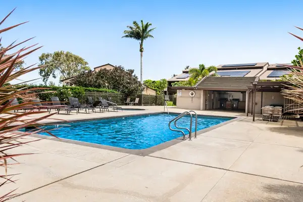 Large resort pool with sun loungers