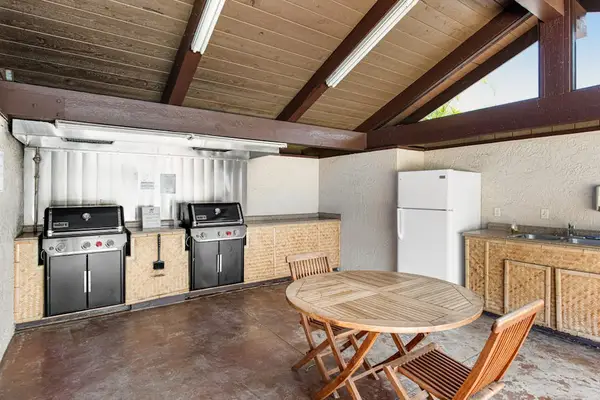 Outdoor kitchen and BBQ for easy cookouts