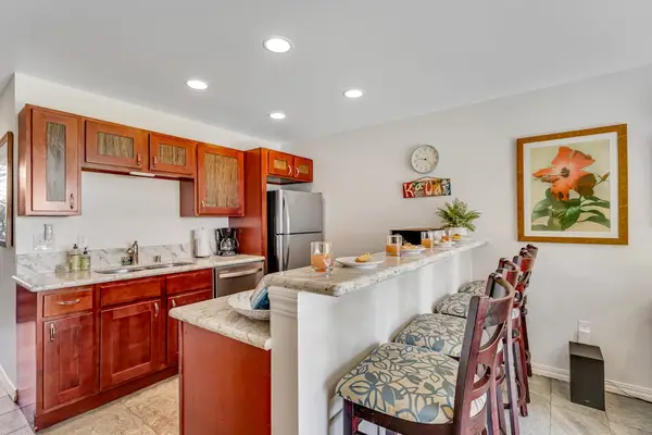 Full kitchen with modern appliances for easy cooking