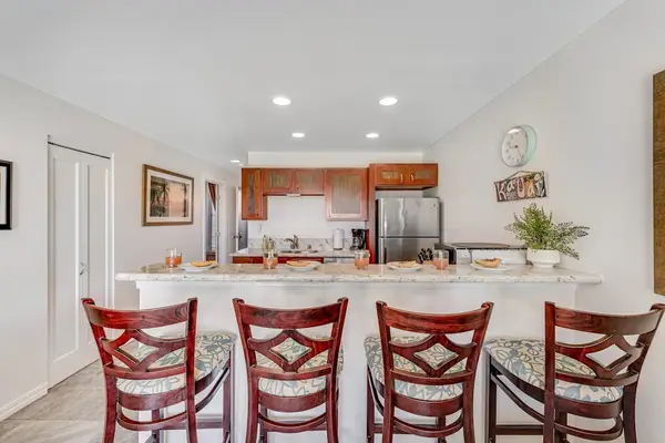 Dining area with table for enjoying meals together