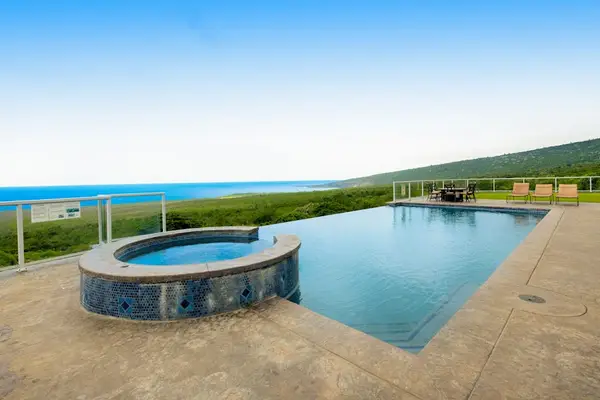 Private Pool & Hot Tub Spa with Coastal Views