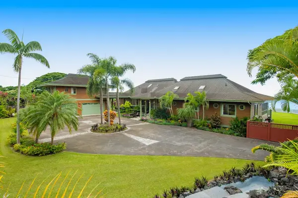 Sprawling Tropical Estate Grounds with Circular Driveway & Pristine Lawn