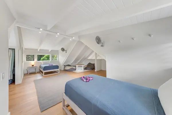 Rest comfortably in a bright bedroom with a calming atmosphere
