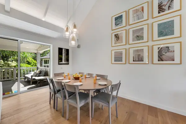 Inviting dining room features seating for shared meals and conversation