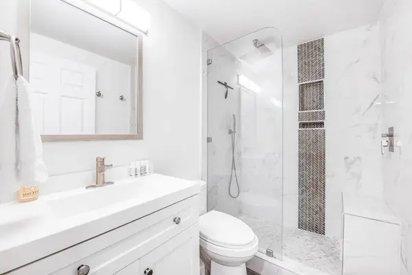 Elegant Bathroom With Walk-In Shower