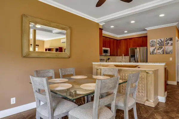 Dining area with seating for shared meals