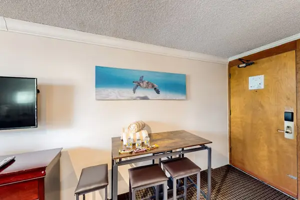 Dining table in living room
