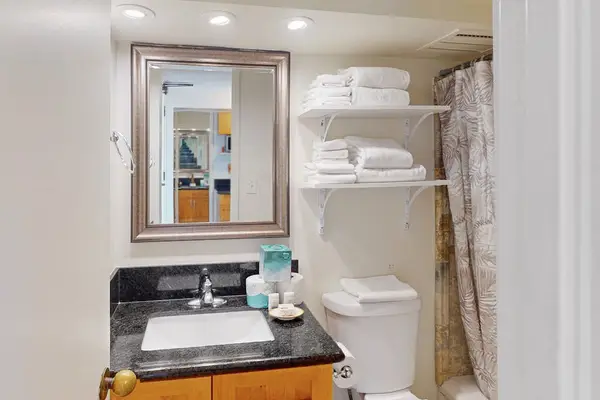 Refresh or unwind with the flexible comfort of a bathtub and separate shower setup.