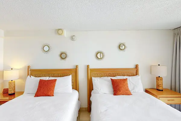 Settle in and relax with two comfortable double beds, thoughtfully arranged for a restful studio stay.