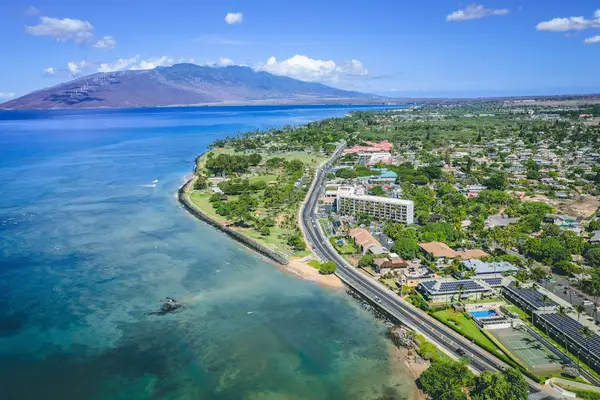 Breathtaking aerial view of the coastline