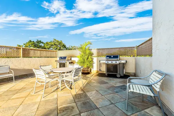 Spacious patio with BBQ grills