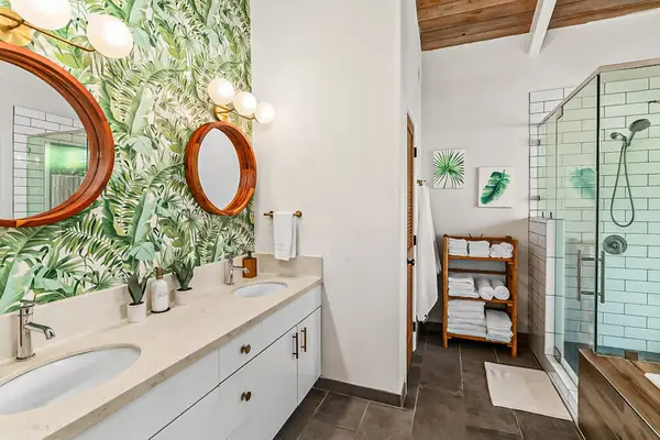 Luxury Spa Bathroom With Double Vanity