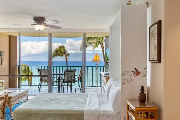 Wake up to panoramic ocean views from your king bed