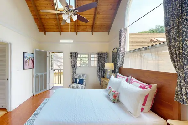 Bright island interior creates a comfortable base for memorable stays
