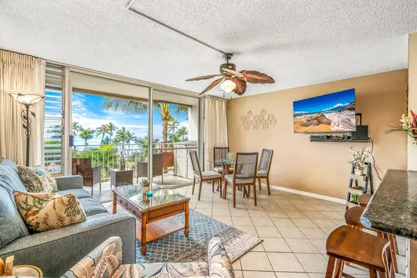 Relax in the airy ocean-view living room