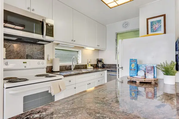 Well-equipped kitchen with modern appliances and ample counter space.