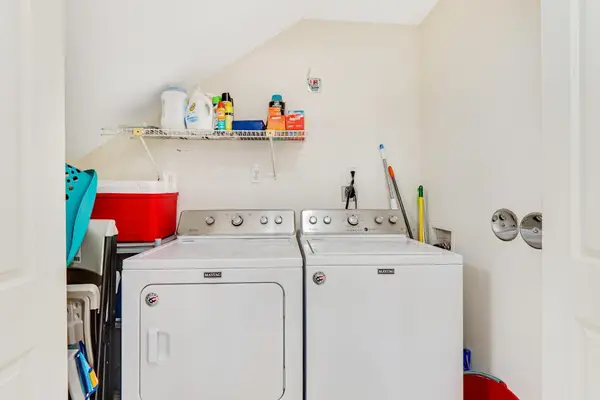 In-home stackable washer and dryer let you pack light and enjoy the convenience of doing laundry during your stay.