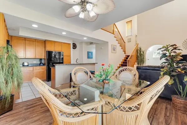 Dining room with seating for four with close access to the kitchen and large countertop if needed.