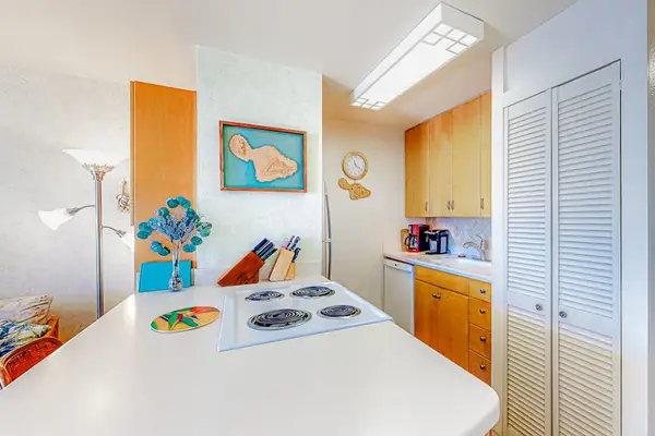 Open air kitchen so you can still enjoy the views or conversations with your guests while you prepare your food.