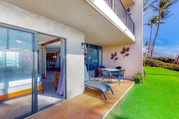 Private ocean front lanai that allows you just to walk right out your door to experience the ocean.