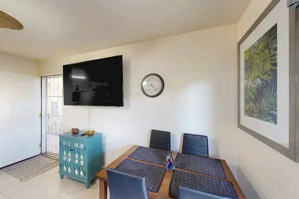 Cozy dining nook for two