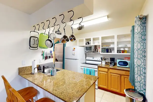 Spacious kitchen with ample counter space