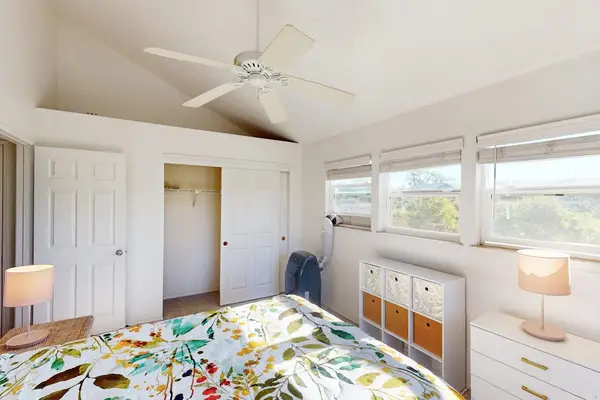 Master bedroom with lots of closet space.