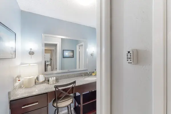 Newly remodeled master bathroom.