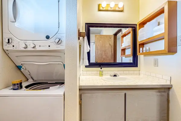 Fresh Bathroom With Extra Storage